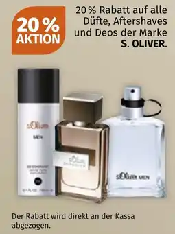 Müller Düfte, Aftershave und Deos der Marke S. OLIVER Angebot
