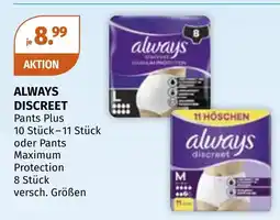Müller Always Discreet Pants Plus Angebot