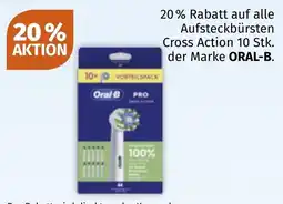 Müller Aufsteckbürsten Cross Action Oral-B Angebot