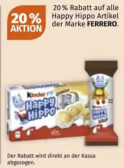 Müller Ferrero Kinder Happy Hippo Angebot