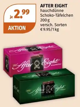 Müller After Eight hauchdünne Schoko-Täfelchen Angebot