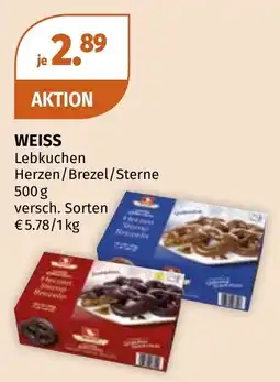 Müller WEISS Lebkuchen Herzen/Brezel/Sterne Angebot