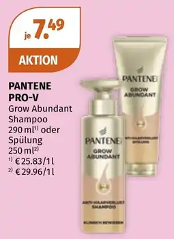 Müller Pantene Pro-V Grow Abundant Shampoo Angebot