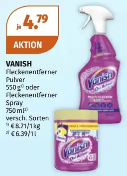 Müller Vanish Fleckenentferner Pulver Angebot
