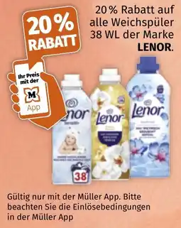 Müller Weichspüler LENOR Angebot
