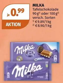 Müller Milka Tafelschokolade Angebot