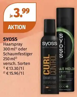 Müller Syoss Haarspray Angebot
