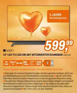 Expert NABO 43" LED-TV (108 CM) MIT INTEGRIERTER SOUND BAR 43WS7000 Angebot