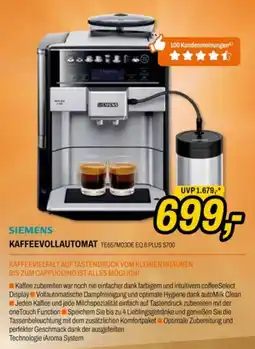 Expert Siemens Kaffeevollautomat TE657M03DE EQ.6 PLUS S700 Angebot