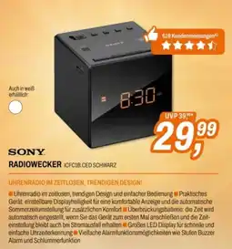 Expert Sony Radiowecker ICFC1B.CED Schwarz Angebot