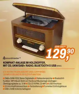 Expert soundmaster Kompakt-Anlage im Holzkoffer Angebot