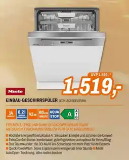 Expert Miele Einbau-Geschirrspüler G7241SCI Edelstahl Angebot