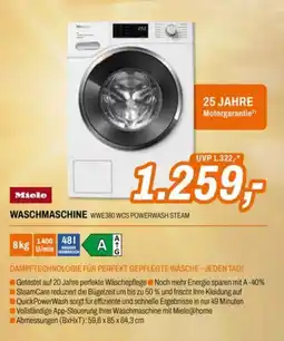Expert Miele WASCHMASCHINE WWE380 WCS POWERWASH STEAM Angebot