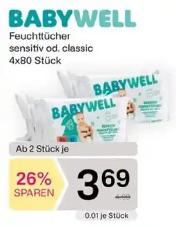 Bipa Babywell Feuchttücher Angebot