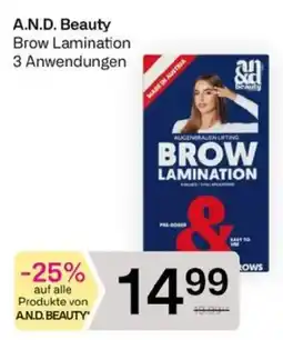 Bipa A.N.D. Beauty Brow Lamination Angebot