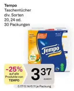 Bipa Tempo Taschentücher Angebot