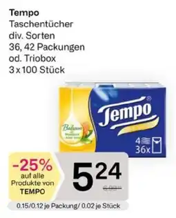 Bipa Tempo Taschentücher Angebot