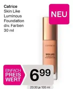 Bipa Catrice Skin Like Luminous Foundation Angebot