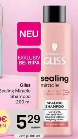 Bipa Gliss Sealing Miracle Shampoo Angebot