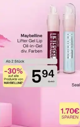 Bipa Maybelline Lifter Gel Lip Oil-in-Gel Angebot