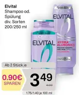 Bipa Elvital Shampoo od. Spülung Angebot