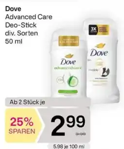 Bipa Dove Advanced Care Deo-Stick Angebot