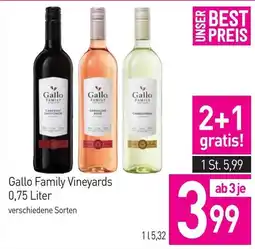 Sutterlüty Gallo Family Vineyards Angebot