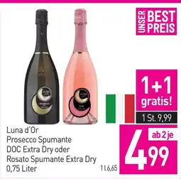 Sutterlüty Luna d'Or Prosecco Spumante DOC Extra Dry oder Rosato Spumante Extra Dry Angebot