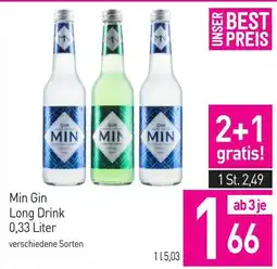 Sutterlüty Min Gin Long Drink Angebot