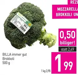 Sutterlüty BILLA immer gut Brokkoli Angebot
