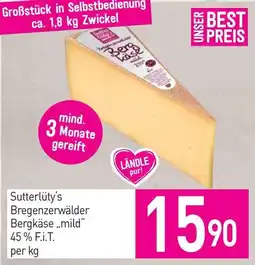 Sutterlüty Sutterlüty's Bregenzerwälder Bergkäse „mild“ Angebot