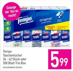 Sutterlüty Tempo Taschentücher Angebot