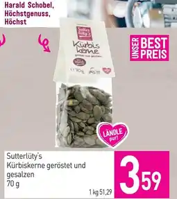 Sutterlüty Sutterlüty's Kürbiskerne geröstet und gesalzen Angebot