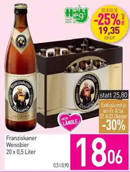 Sutterlüty Franziskaner Weissbier Angebot