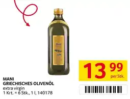 Transgourmet Mani Griechisches Olivenöl extra virgin Angebot