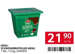 Transgourmet Hügli Schweinebraten Jus Menu Angebot