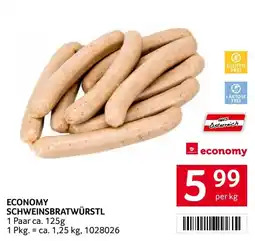 Transgourmet Economy Schweinsbratwürstl Angebot
