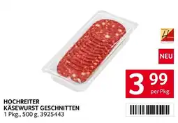 Transgourmet Hochreiter Käsewurst geschnitten Angebot