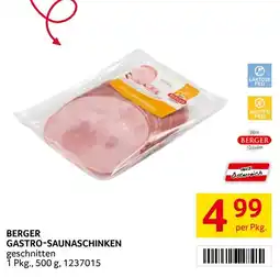 Transgourmet Berger Gastro-Saunaschinken Angebot