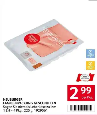 Neuburger Familienpackung Geschnitten