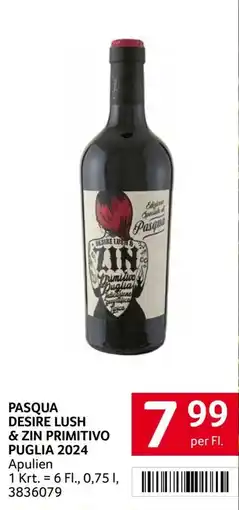 Transgourmet Pasqua Desire Lush & Zin Primitivo Angebot