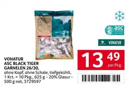 Transgourmet Vonatur ASC Black Tiger Garnelen Angebot