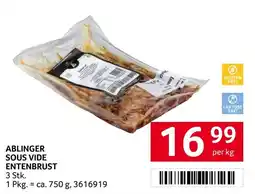 Transgourmet Ablinger Sous Vide Entenbrust Angebot