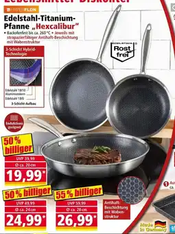 Norma Edelstahl-Titanium-Pfanne „Hexcalibur“ Angebot