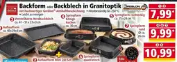 Norma Backform oder Backblech in Granitoptik Angebot