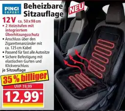 Norma Beheizbare Sitzauflage Angebot