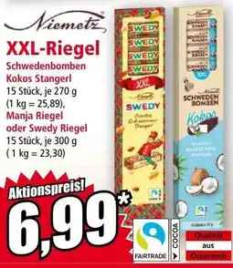 Norma Niemetz XXL-Riegel Angebot