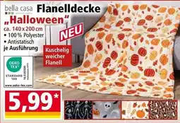 Norma bella casa Flanelldecke "Halloween" Angebot