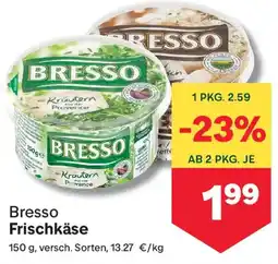 MPreis Bresso Frischkäse Angebot