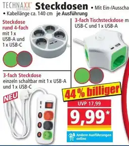 Norma TECHNAXX Steckdosen Angebot